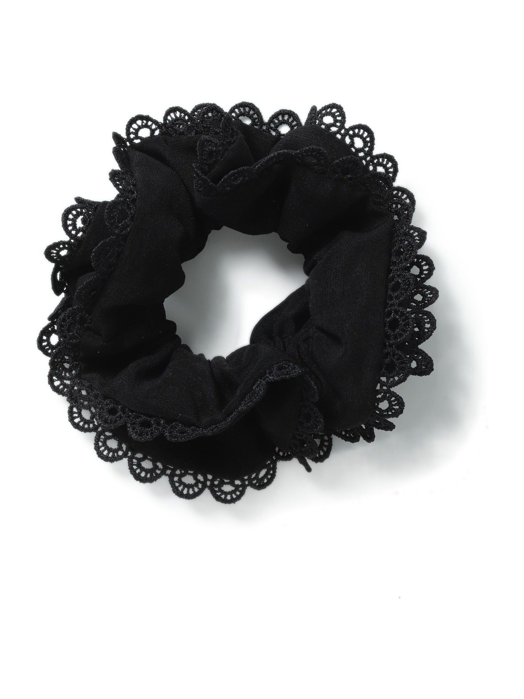 Broderie Trim Scrunchie