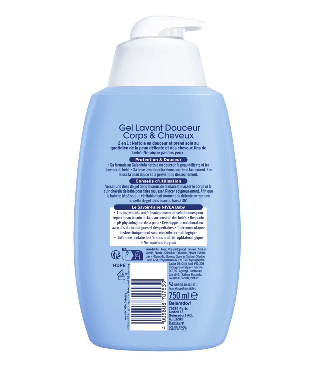 GEL LAVANT CORPS & CHEVEUX BÉBÉ