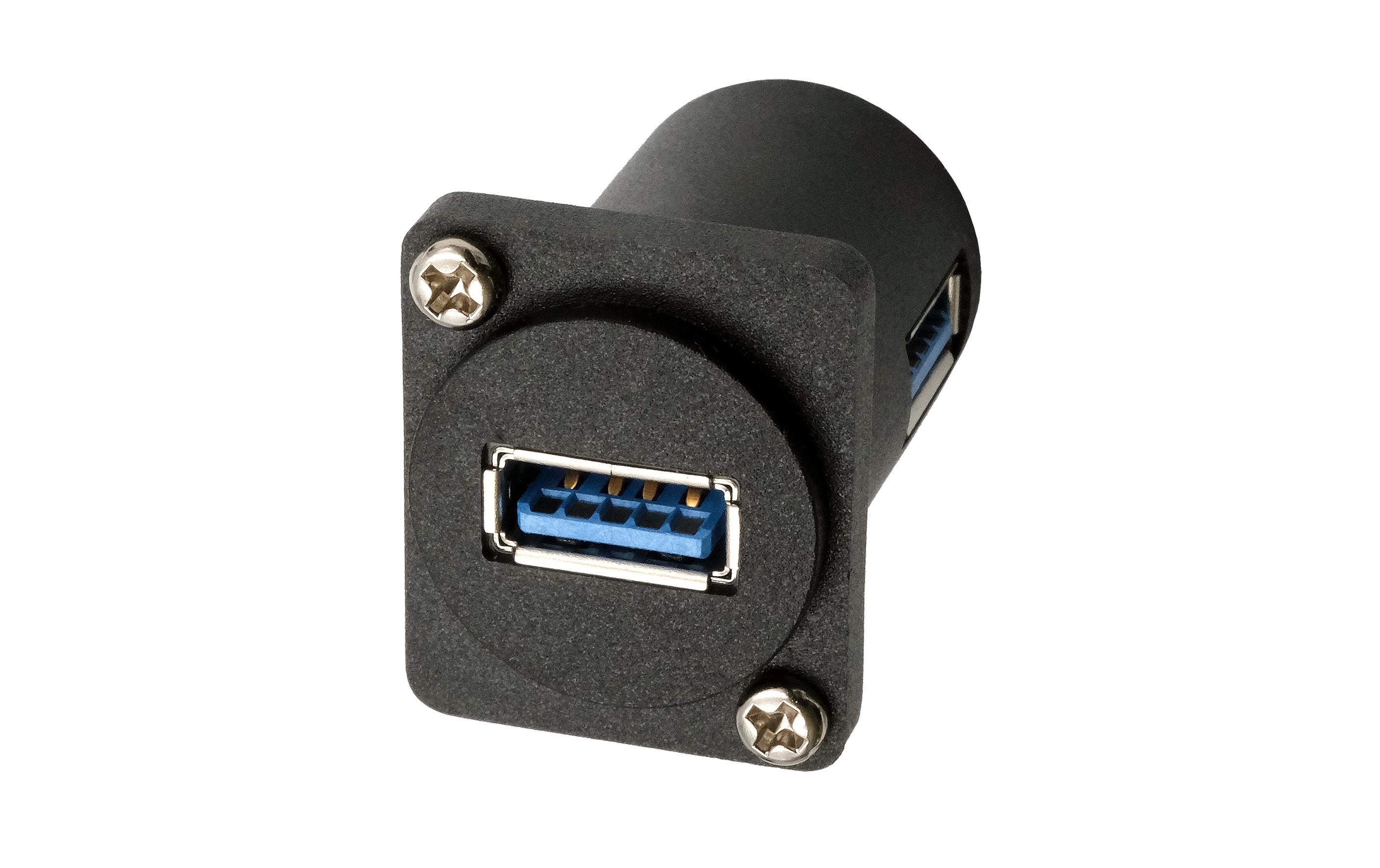 USB 3.1 Adapter D-Typ USB-A Buchse - USB-A BuchseD-Typ Adapter USB-A Buchse zu Buchse 90°, USB 3.2 Gen 1