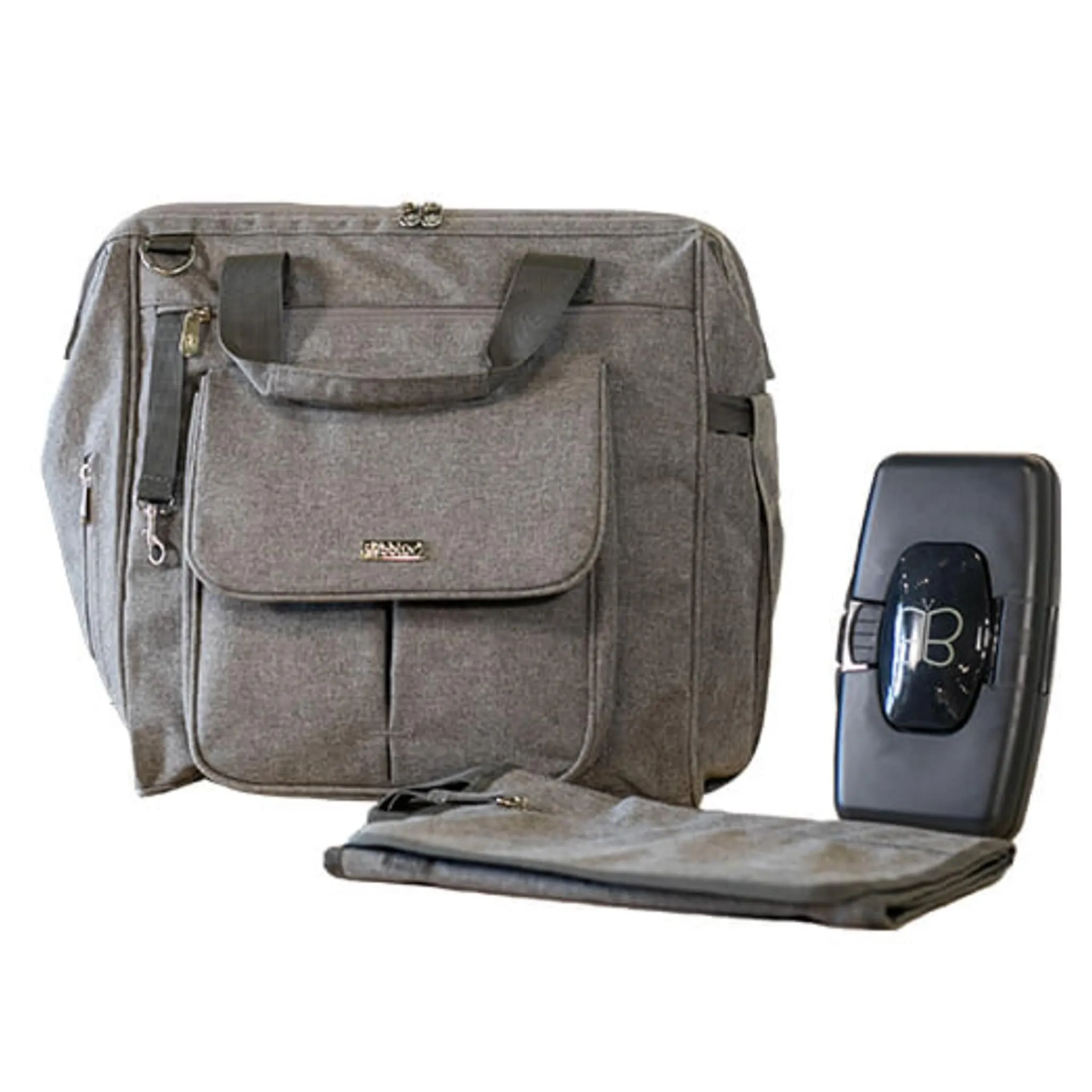 Bblüv Sac à Couches à Dos Metrö - Gris