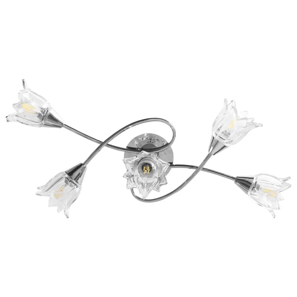 vidaXL - Plafondlamp - Transparent - Glas