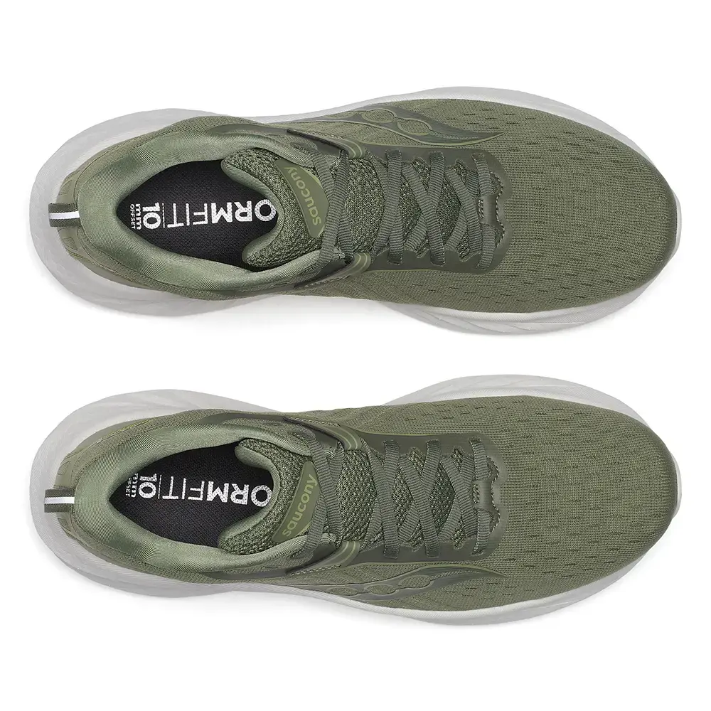 Saucony Triumph 22 Hardloopschoenen Olijfgroen/Wit Heren