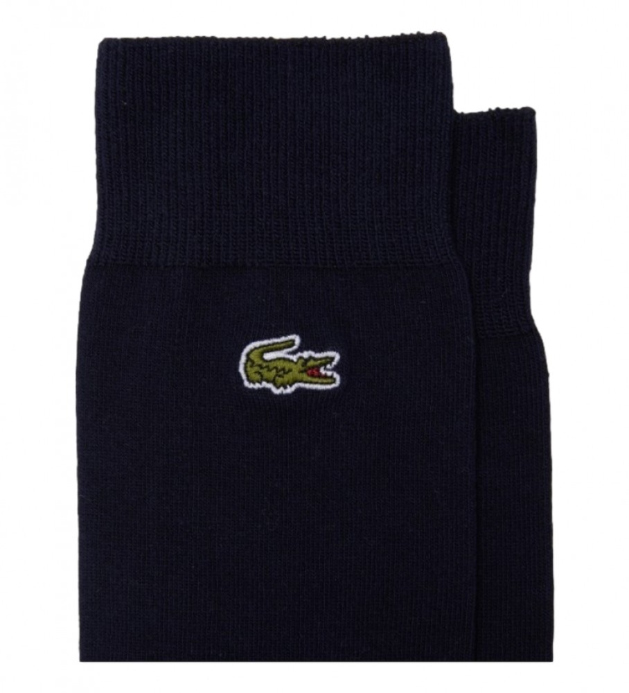 Meias casuais Lacoste azul marinho