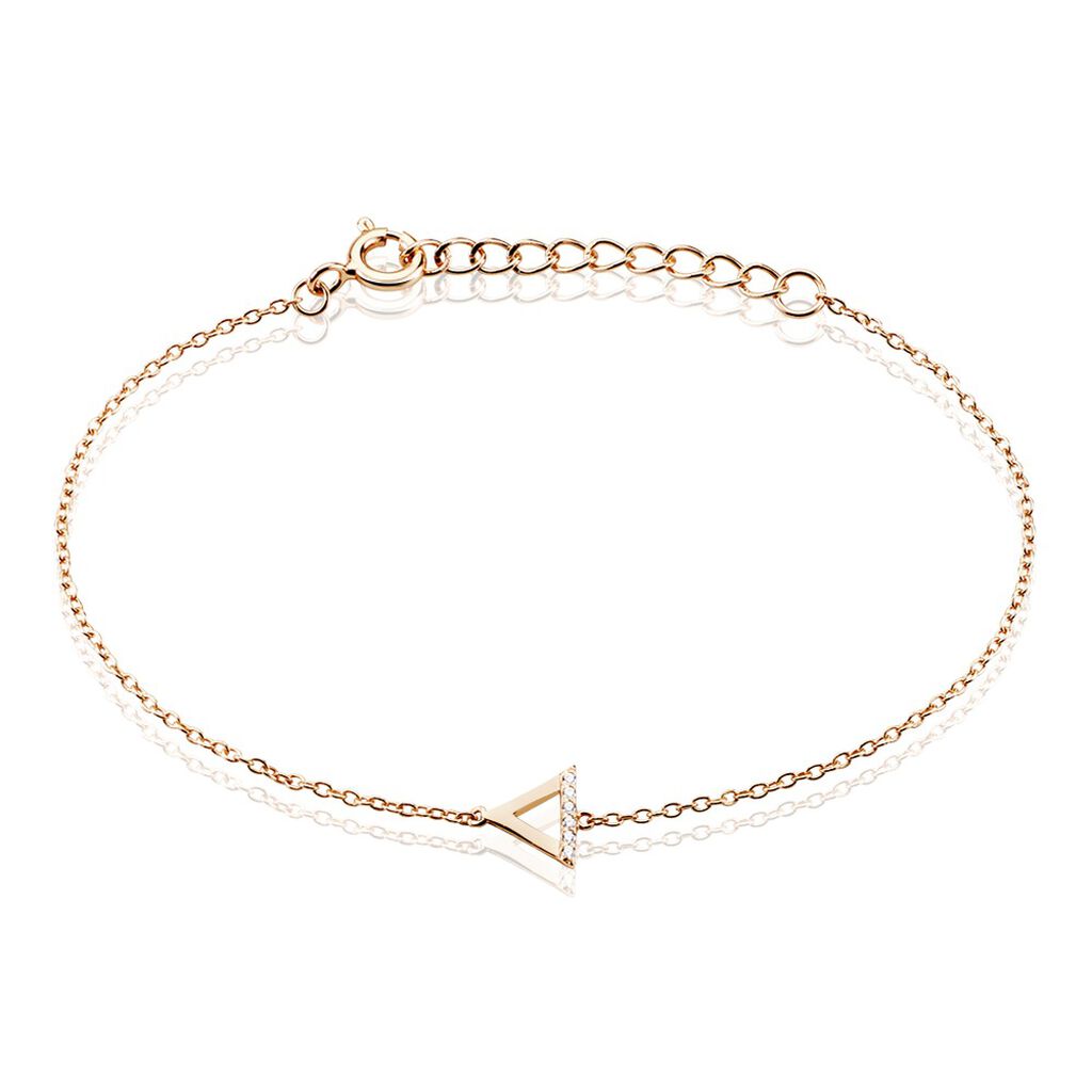 Bracelet Lorena Argent Rose Oxyde De Zirconium