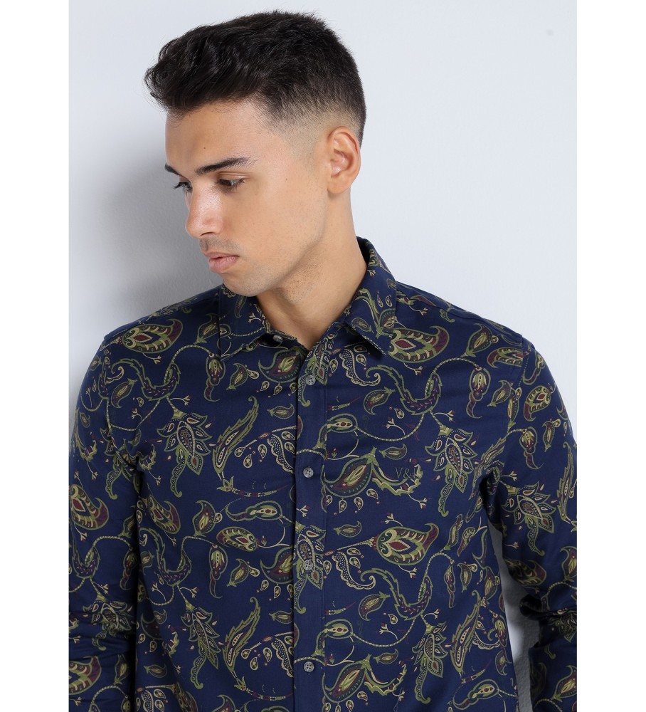 Victorio & Lucchino, Camisa V&L Marinha Estampa Paisley