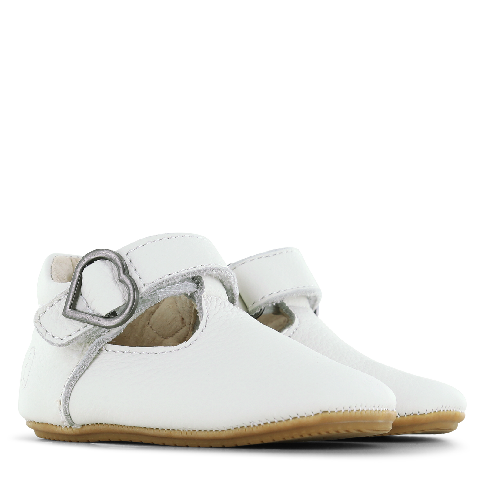 Shoesme wit BABY-PROOF® T-band schoentje Leer | Meisjes schoenen