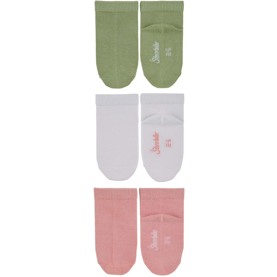 Sterntaler Sneaker-Söckchen uni, 3er-Pack zartrosa