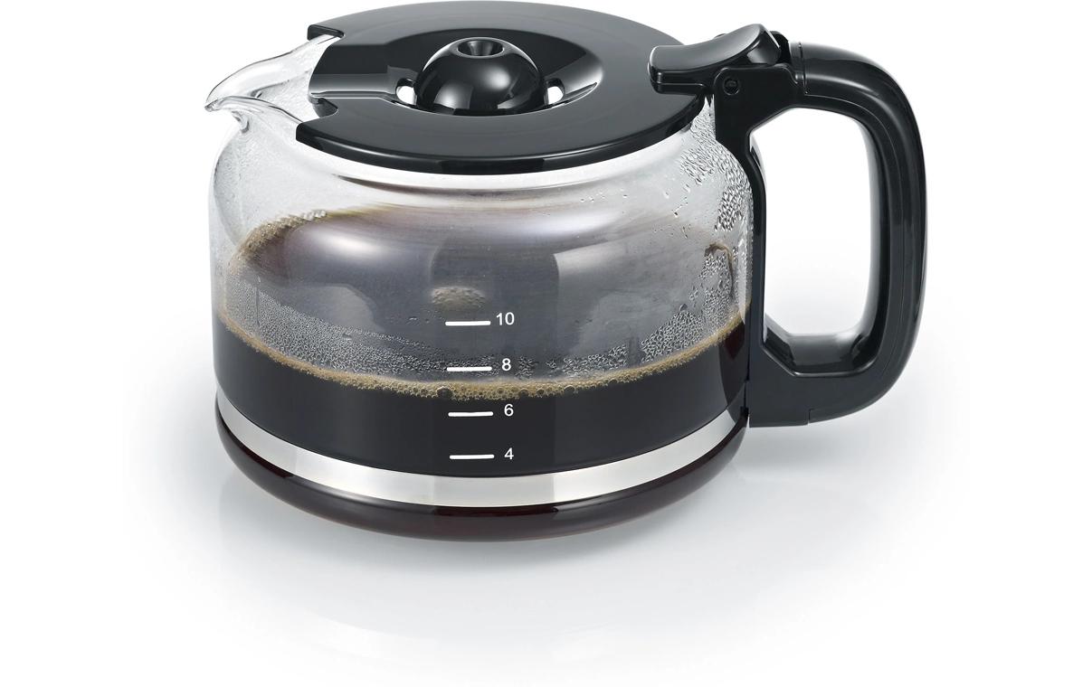 Filterkaffeemaschine KA 4810 Schwarz/Silber<br>Kaffeemaschine mit Mahlwerk