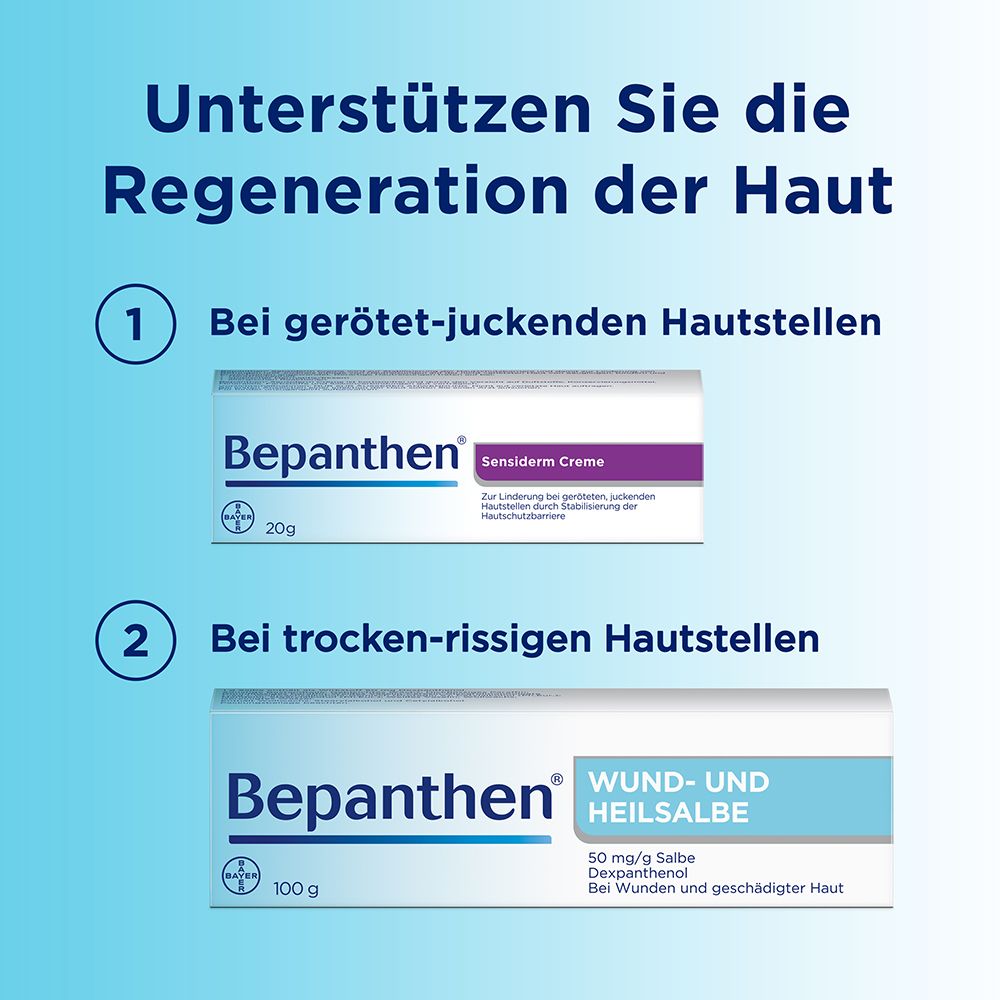Bepanthen® Set bei trockenen Hautstellen