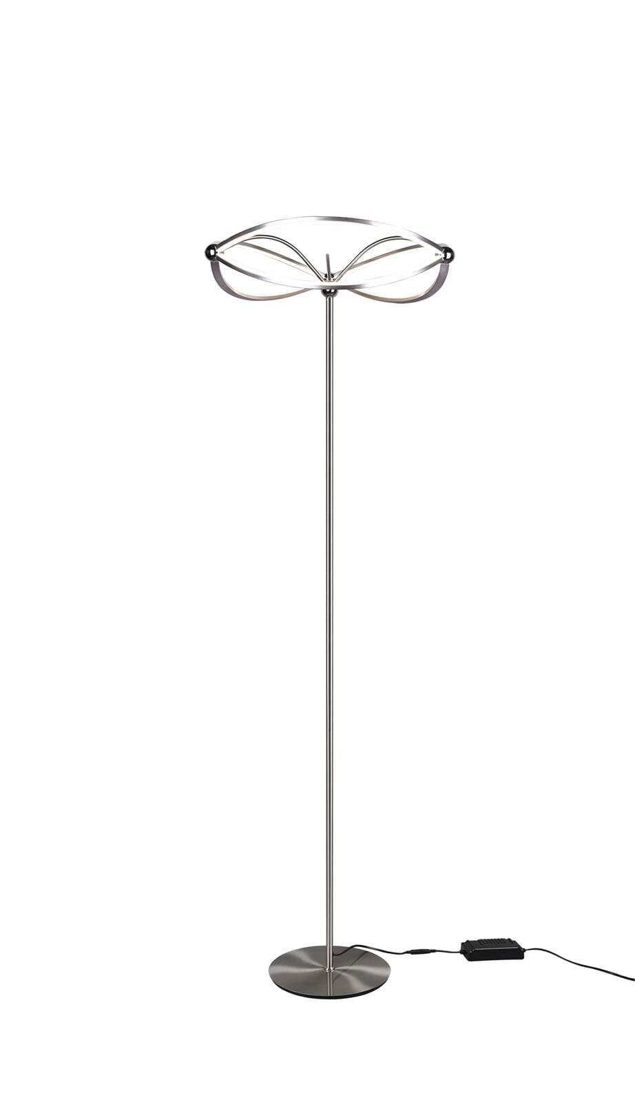 Charivari Stehleuchte, 421210107, grau, silberfarben,D/H: 52/175 cm, Metall