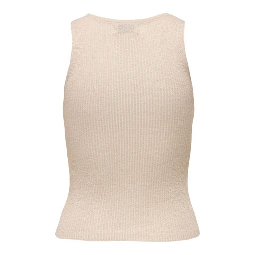 JDY Bodilla Tank Top, Cloud Dancer/Gold, XL