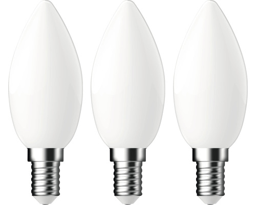 3x LED kaarslamp C35 E14/4,2W (40W) 470 lm 6500 K daglichtwit helder 3 stuks