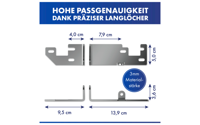 LAINFELD Hecktürverriegelung Einbruchschutz H1/H2 Dach für z.B. FIAT Ducato, Citroen Jumper