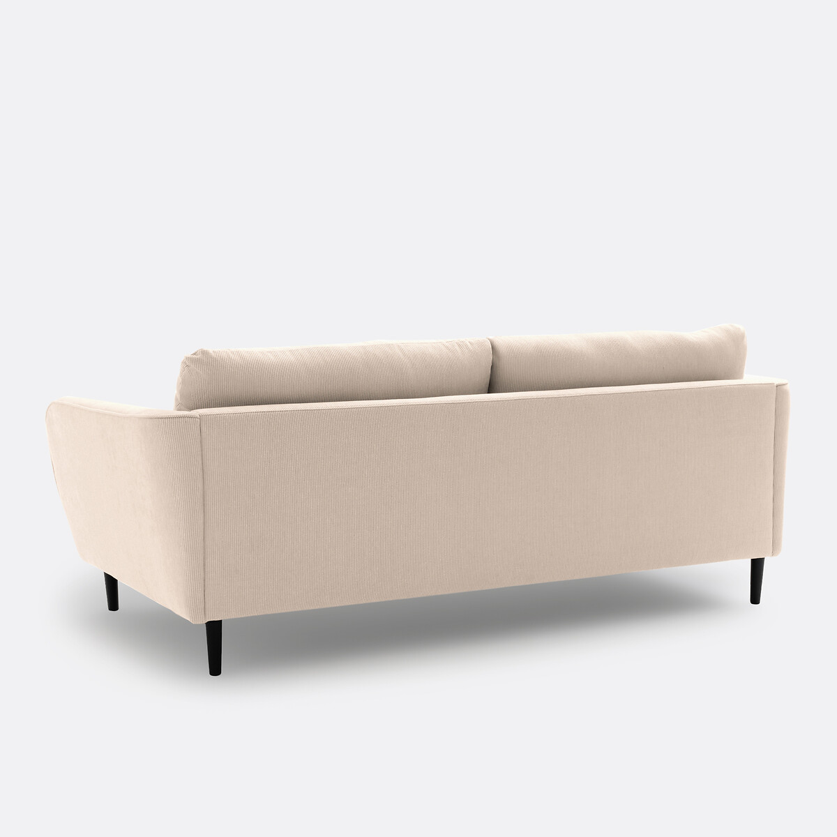LA REDOUTE INTERIEURS<br>Sofá fixo de 3 a 4 lugares, veludo canelado, Amy