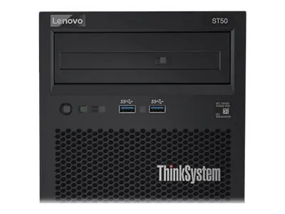 Lenovo ThinkSystem ST50 7Y48 - Server - tower 4U - envejs - 1 x Xeon E-2124G / op til 4.5 GHz - RAM 8 GB - HDD 2 x 1 TB - DVD-skriver - UHD Graphics P630 - Gigabit Ethernet - intet OS - skærm: ingen