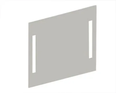 LAUFEN ARTE spejl med LED lys, 60 x 65 cm