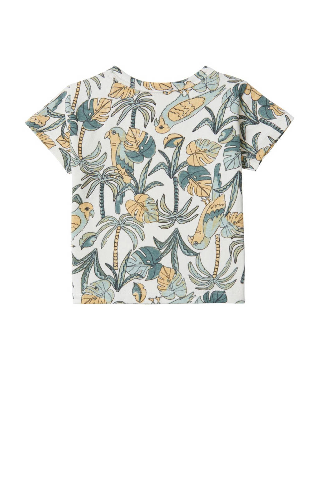 Noppies baby T-shirt met all over print wit