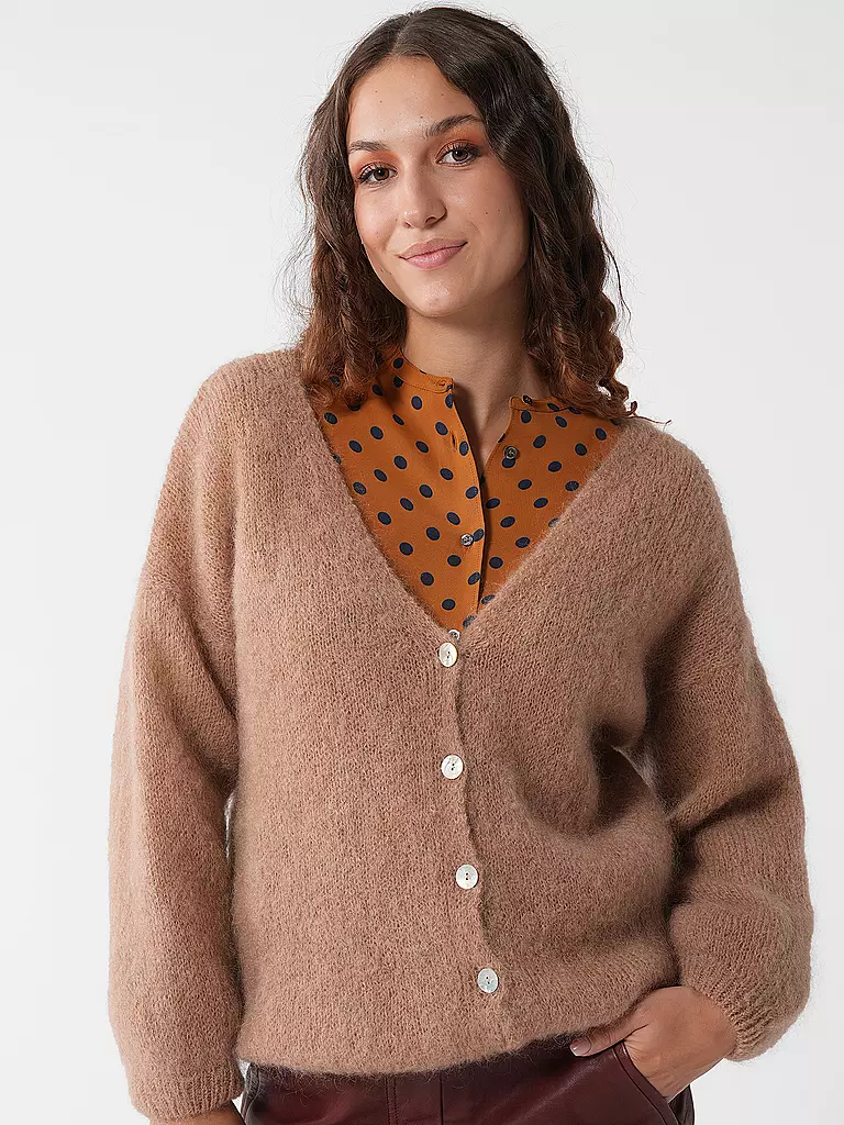 AMERICAN DREAMS Cardigan CORNELIA hellbraun