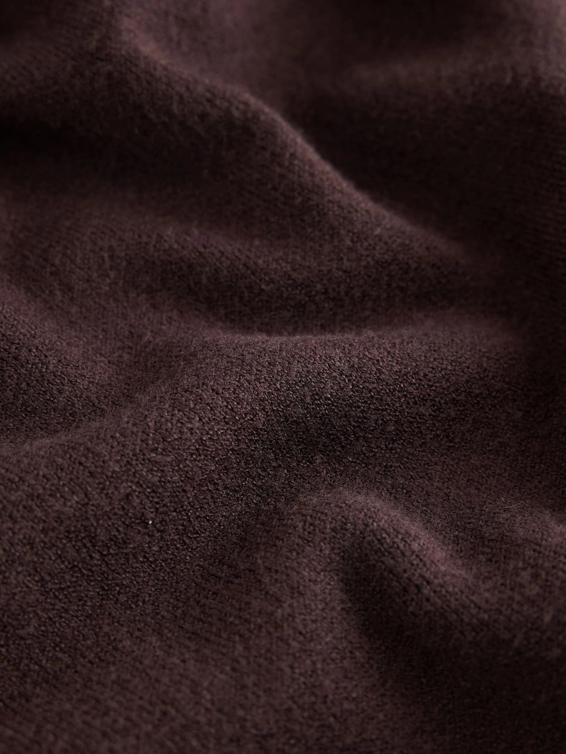 Chocoladebruin - Half Zip Knitted Jumper
