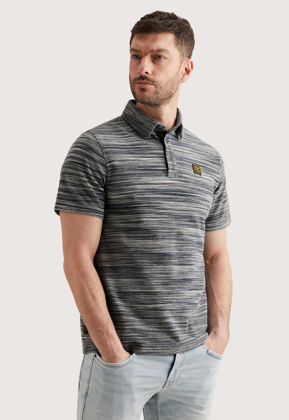 PME Legend Pique Striped Polo