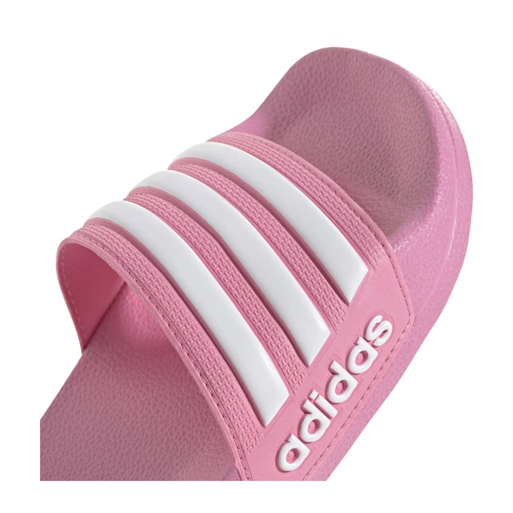 adidas Adilettebadslippers roze/wit