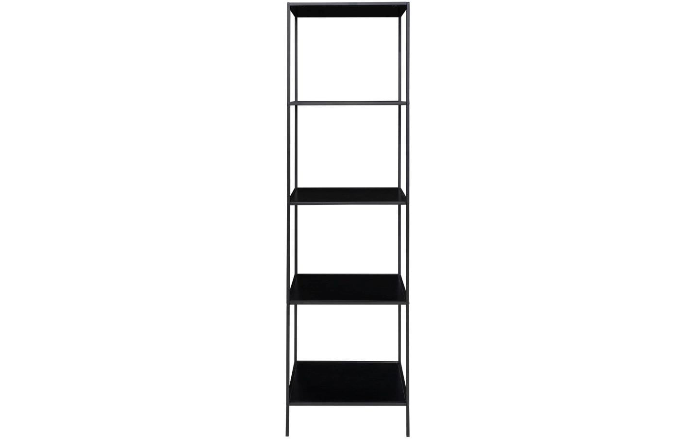 Regal Vita 170 x 51 cm, Schwarz<br>Standregal mit fünf Ablagen