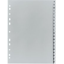 Intercalaires en plastique, A-Z, A4 extra large