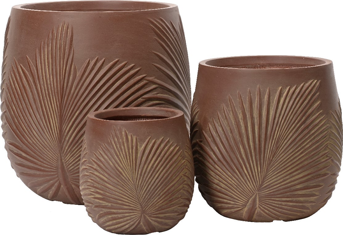 Decoris bloempot Axel paars D 23 H 23 cm