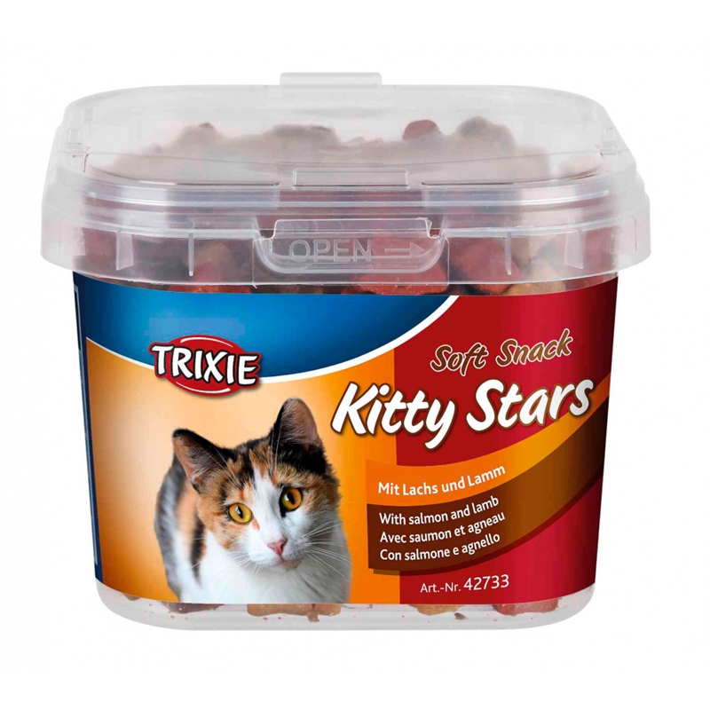 Petiscos Kitty Star de Salmão e Cordeiro 140g