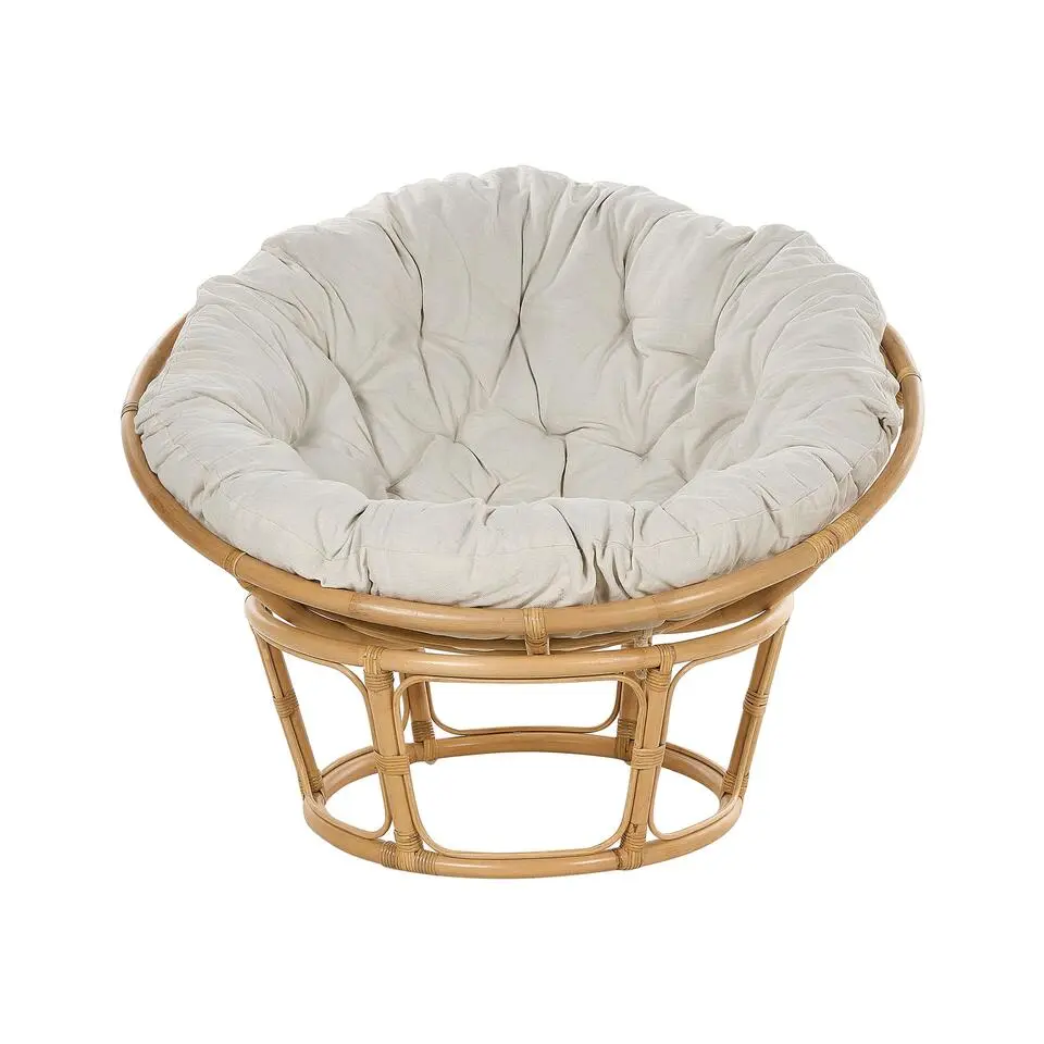 SALVO - Fauteuil - Lichtbeige - Rotan