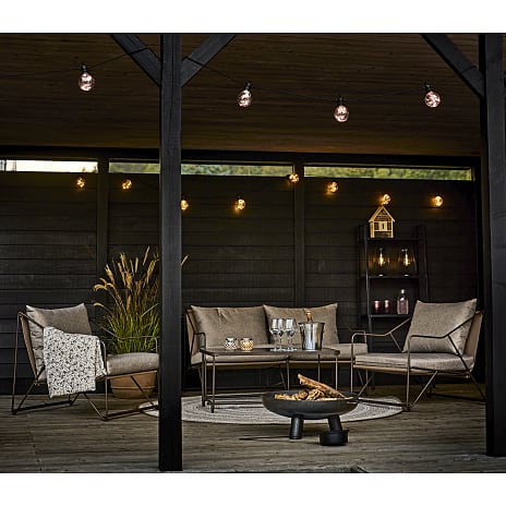 Avola loungebord - mocca