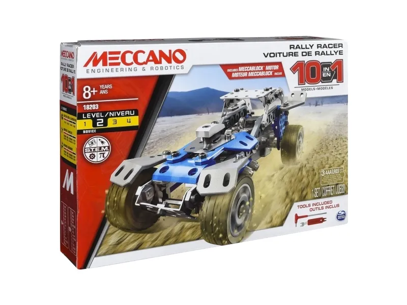 Meccano 10-Model Set - Motorized Car
