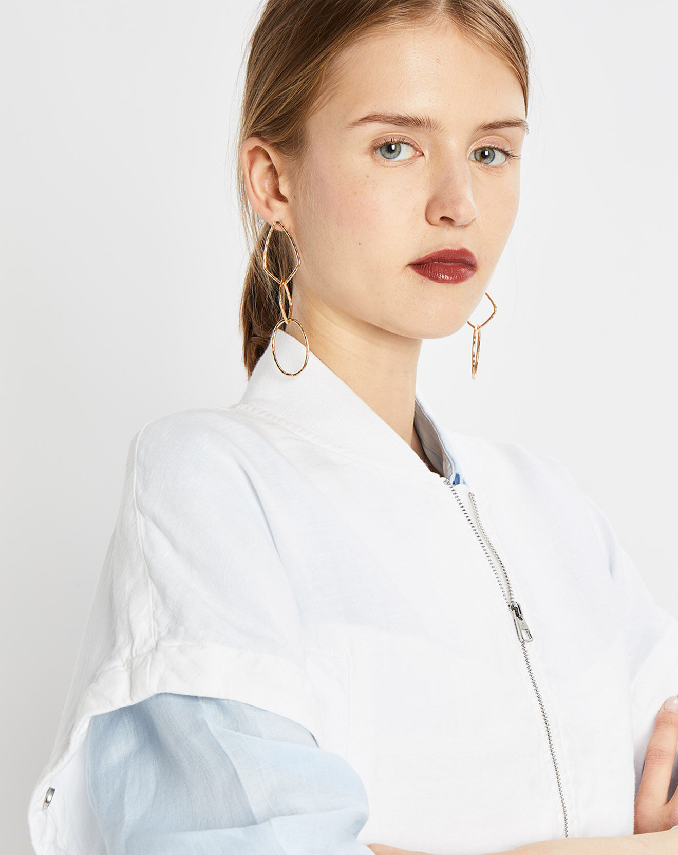 Marc O'Polo Bombers 100% Lin Kl blanc