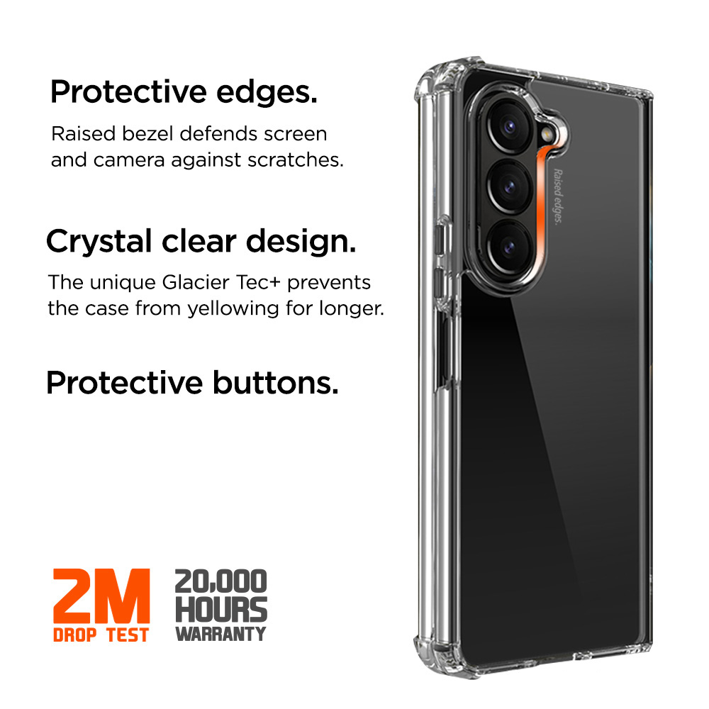 Samsung Galaxy Z Fold7 Glacier Case Hybrid Schutzhülle (EGCA00958) - Transparent