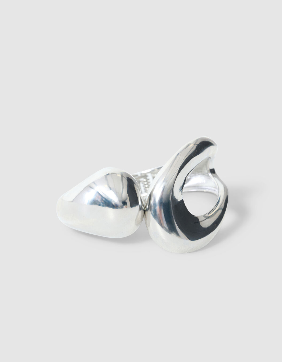 Organic Bangle Armband Zilver