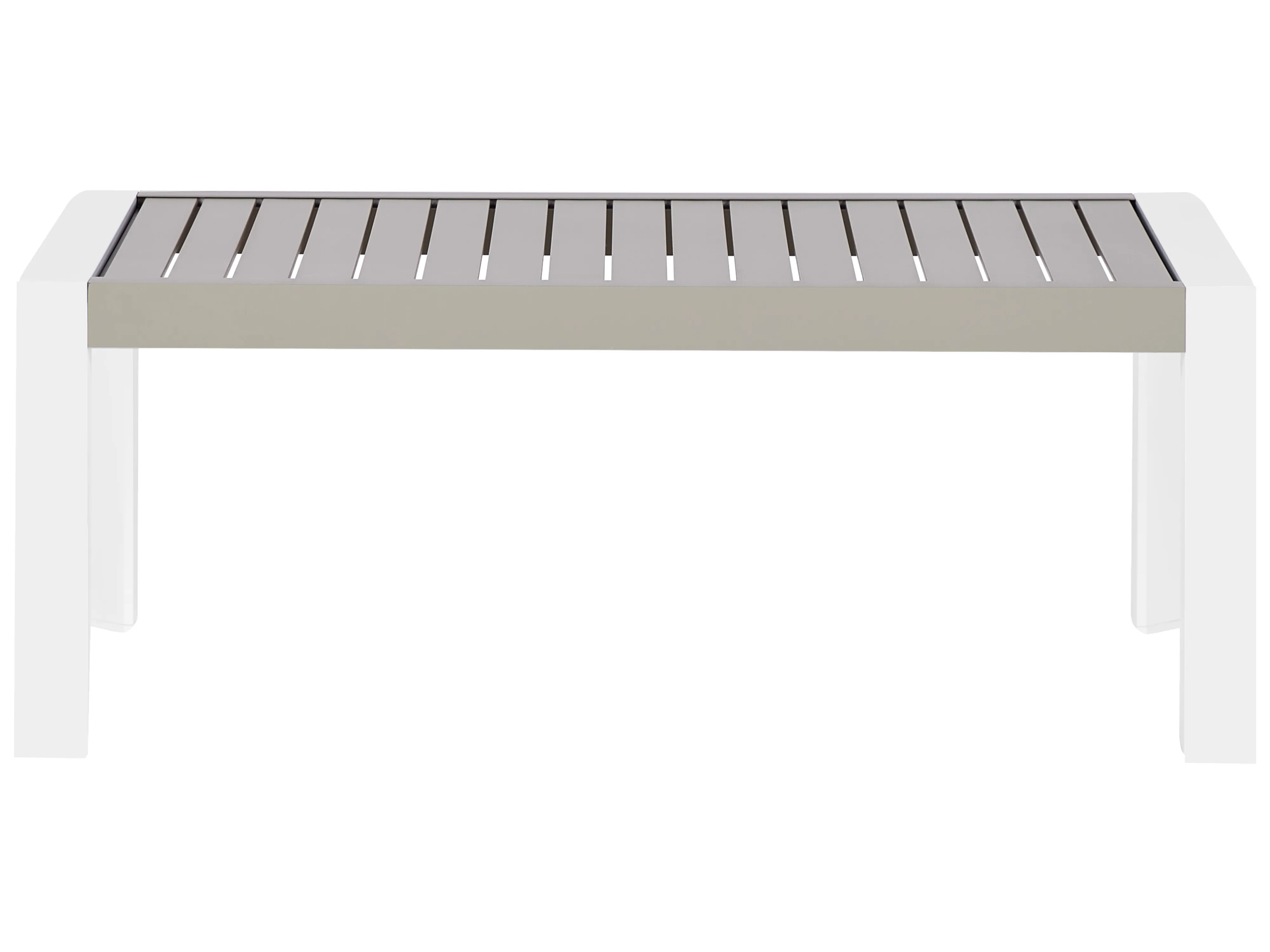 Tuin eettafel CASTELLA 120 cm 70 cm Metaal Taupe