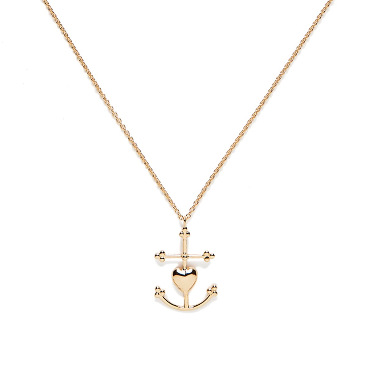 Collier vermeil grande croix de Camargue
