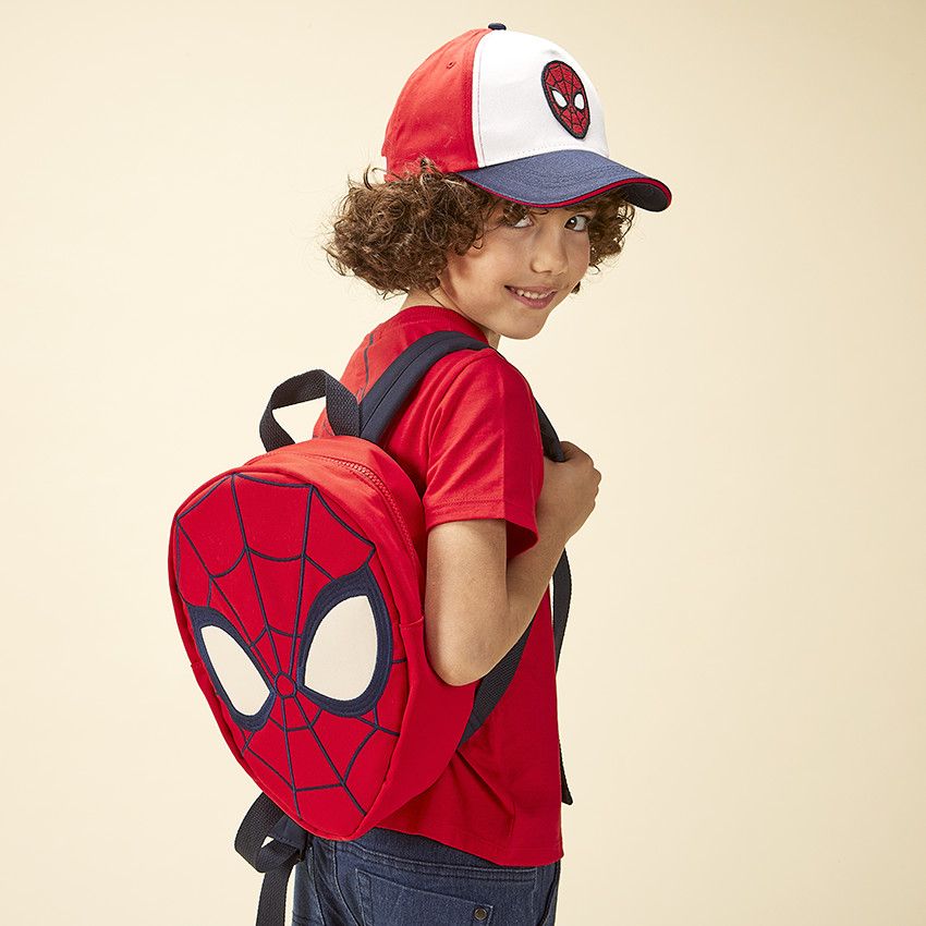 Sac à dos broderie Spider-Man Marvel pour garçon - Rouge