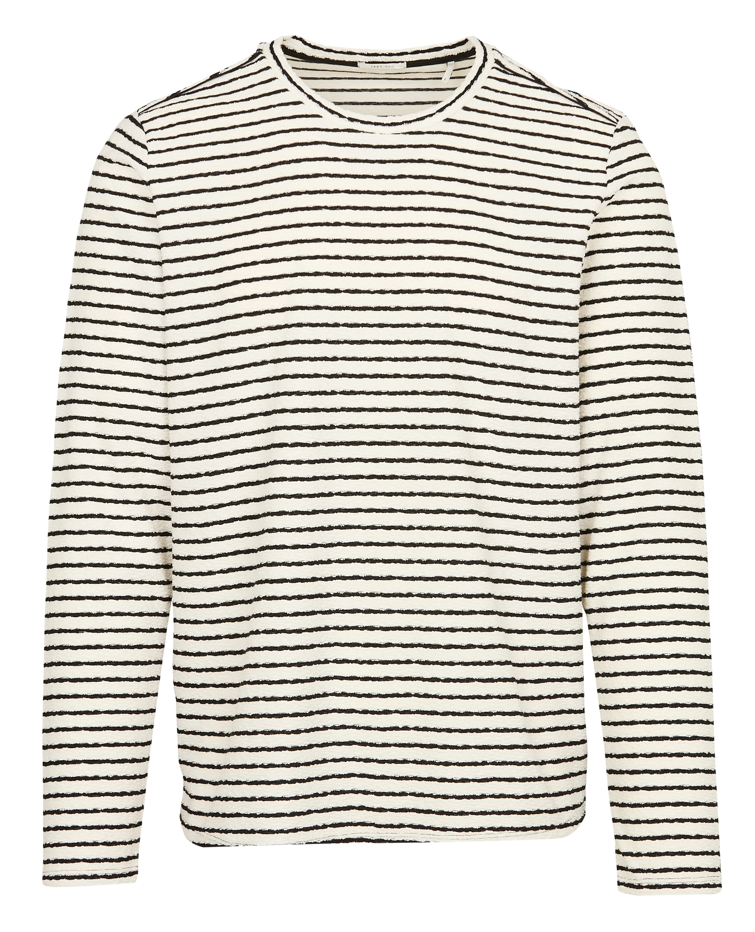Tee-shirt droit col rond en coton mélangé | Blanc