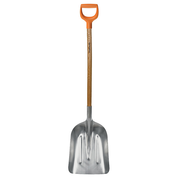 Pelle aluminium Fiskars tête 33 cm manche en bois 1,30 m