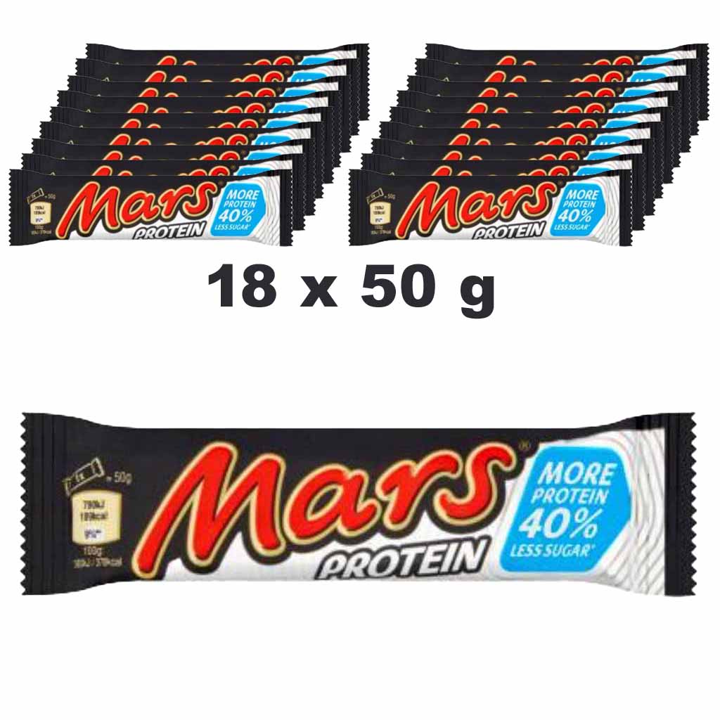 18x Mars Protein Riegel á 50g = 900g MHD:4.4.25