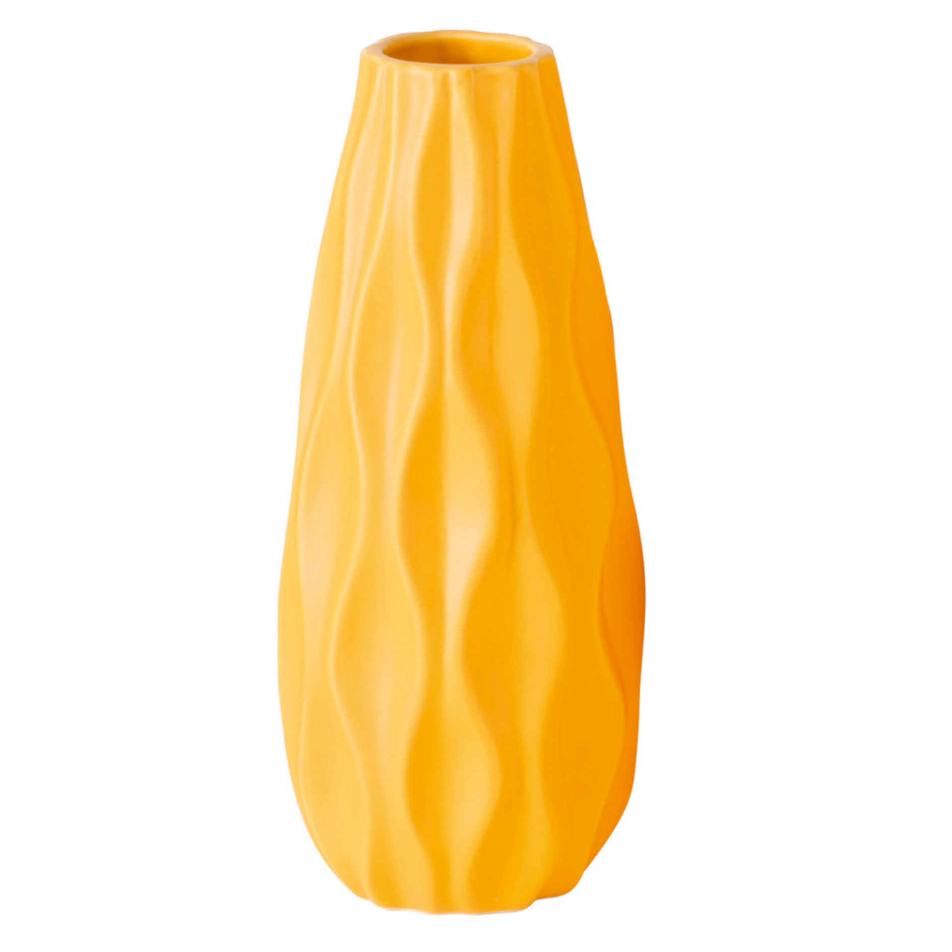 Vase - gelb - 2-fach sortiert - 24 cm hoch
