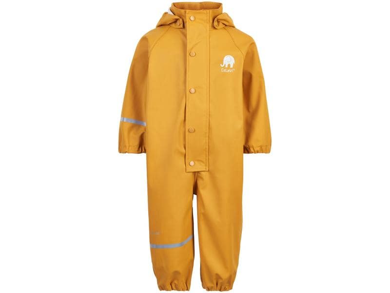 CeLaVi Regen-Overall Mineral Yellow Gr. 110 Praktischer und strapazierfähiger Regenanzug mit reflektierenden Details