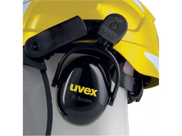 uvex Schutzhelm Pheos Forestry, Gelb Forsthelm Komplettset
