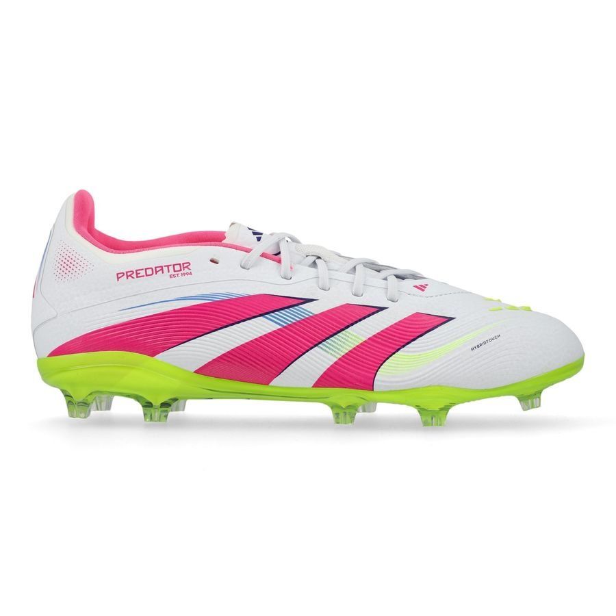 adidas Predator Elite FG Celestial Victory - Blanc/Lucid Pink/Lucid Lemon Enfant