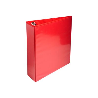 Exacompta Kreacover - Classeur à anneaux personnalisable - Dos 86 mm - A4 Maxi - rouge - 3 pochettes extérieures