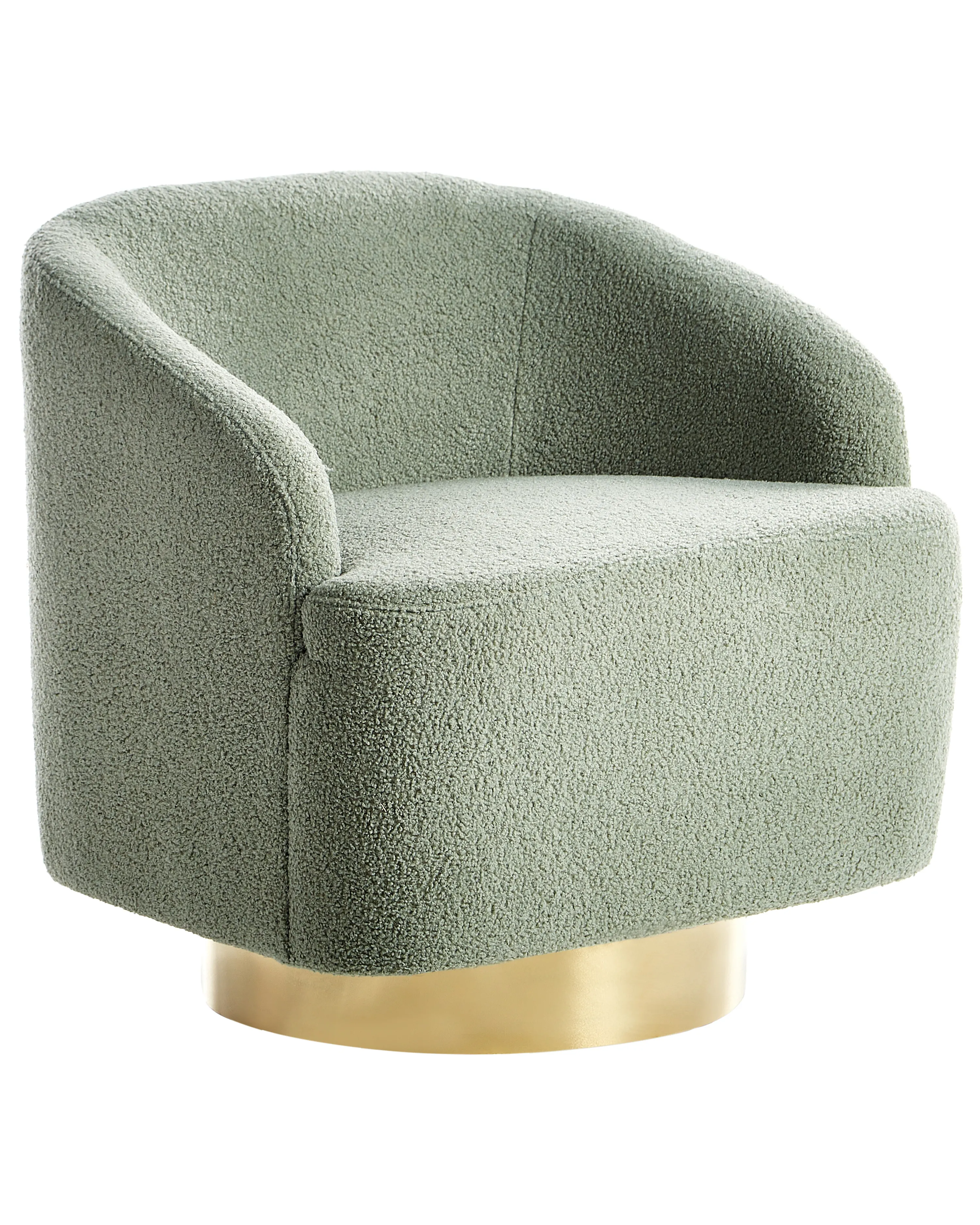 Fauteuil LAVIK Bouclé Lichtgroen