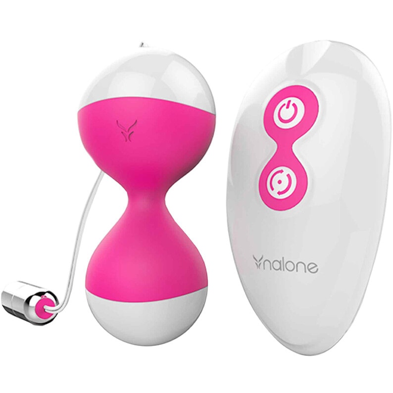 Boules de geisha vibrantes - Miu-Miu Kegel - 7 modes - Rose & blanc