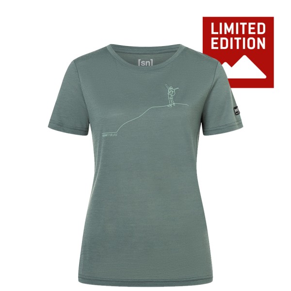 super.natural - Women's Bergglück Tee Exclusive - Haut en mérinos