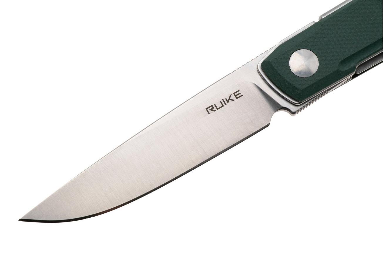 Ruike D712-G Satin 8Cr13MoV, Green G10, zakmes